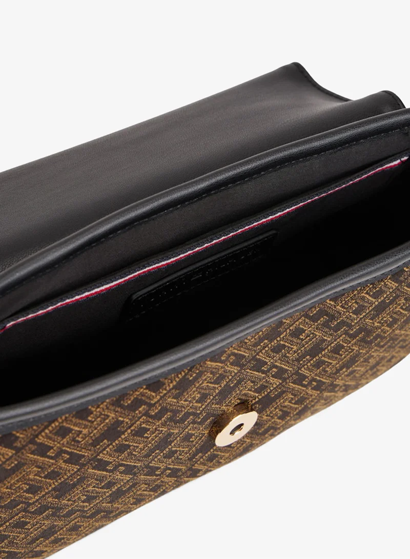 TOMMY HILFIGER  Monogram Jacquard Textile Crossbody Bag for Women | Best Price UAE